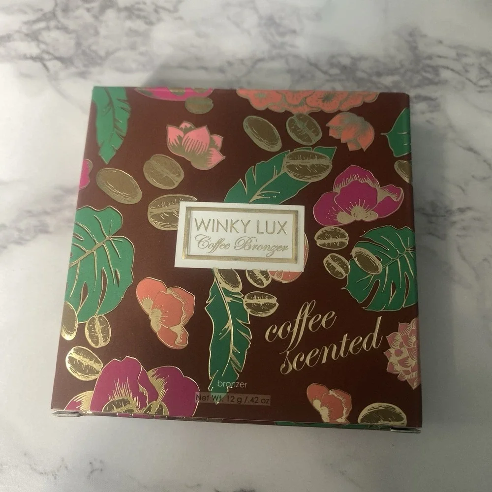 Winky Lux Coffee Bronzer ESPRESSO Matte Powder‎ Compact Contouring Makeup New